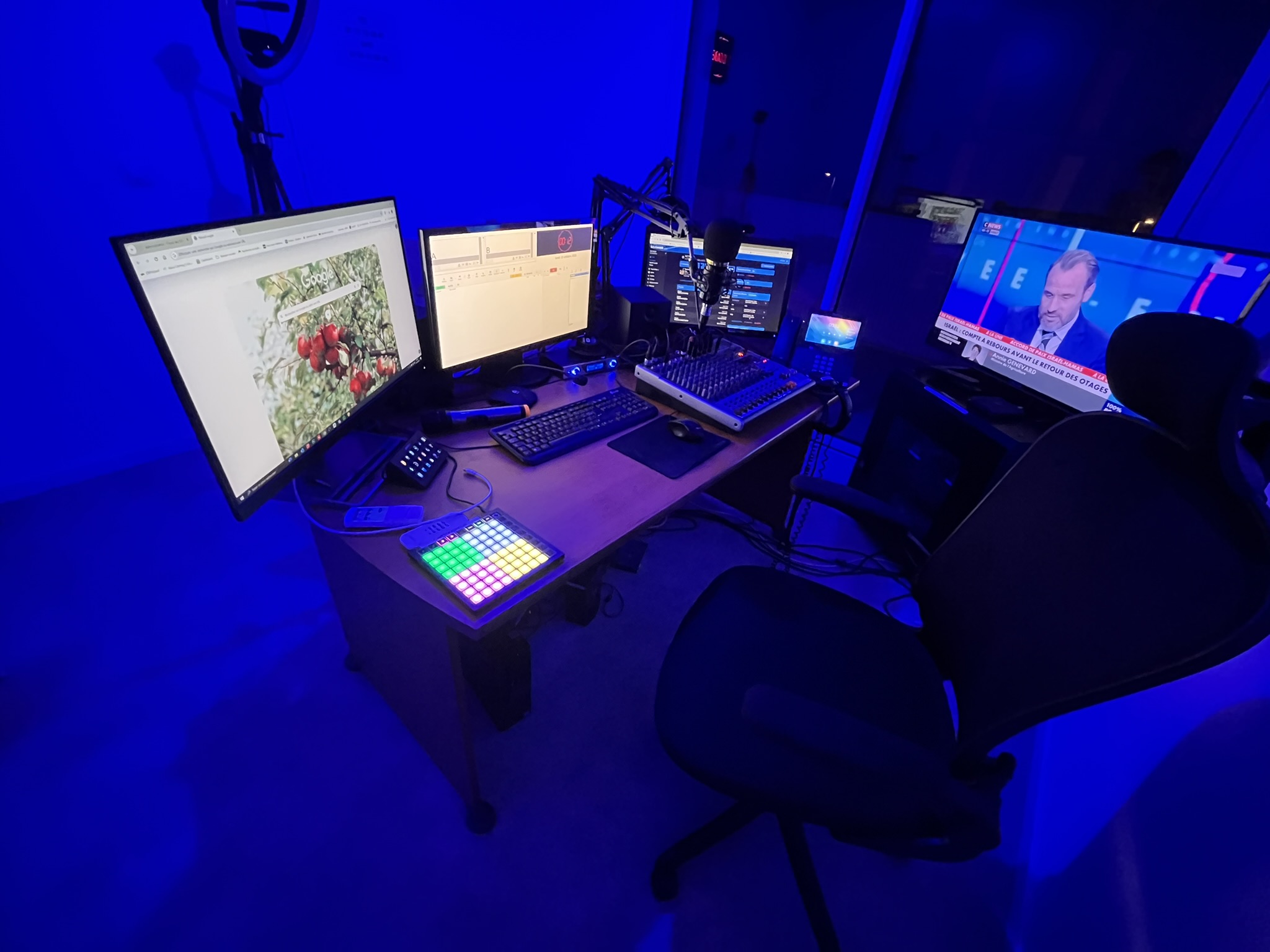 Studio radio - Vue principale